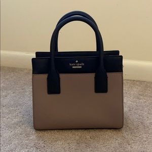 Black and Taupe Kate Spade Handbag